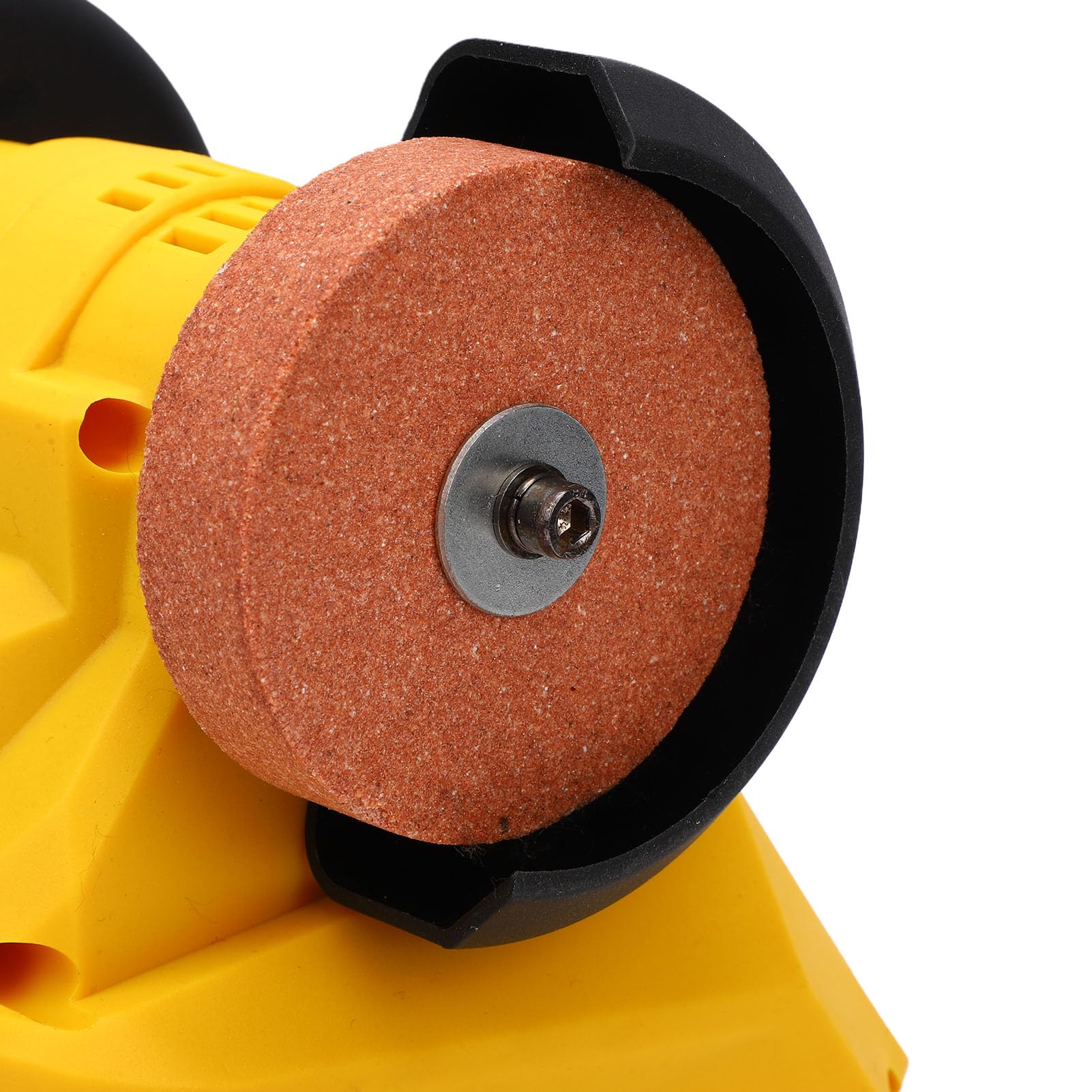 Mini Amoladora de Banco Inalámbrica con 4 Ventosas para Batería, Motor de Cobre de Imán Permanente, Muelas Dobles y Cubiertas de Protección contra Chispas