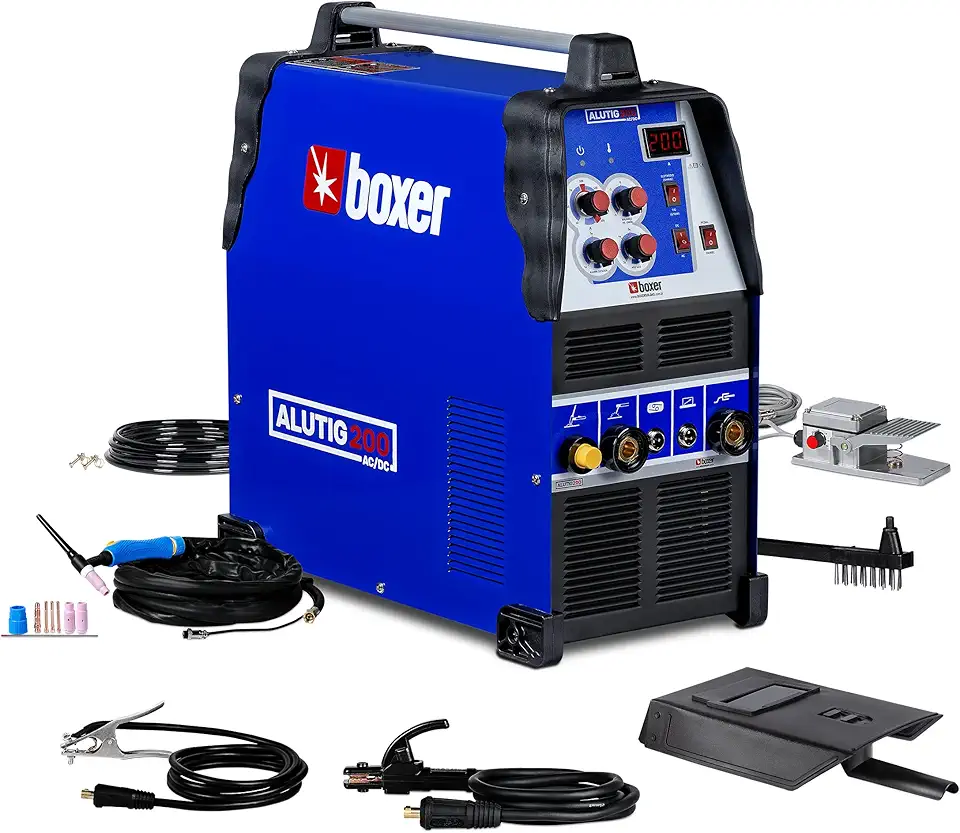 Máquina de solda ALUTIG200ACDC Tig 200A AC/DC 110/220V Boxer