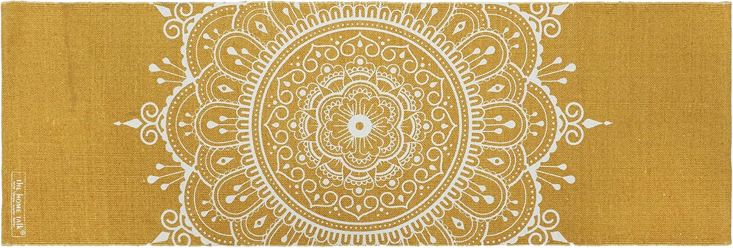 Hand Woven 100% Cotton Yoga Mat- Thick Handloom Made in India- for Gym Floor Exercise – Runner for Bedroom