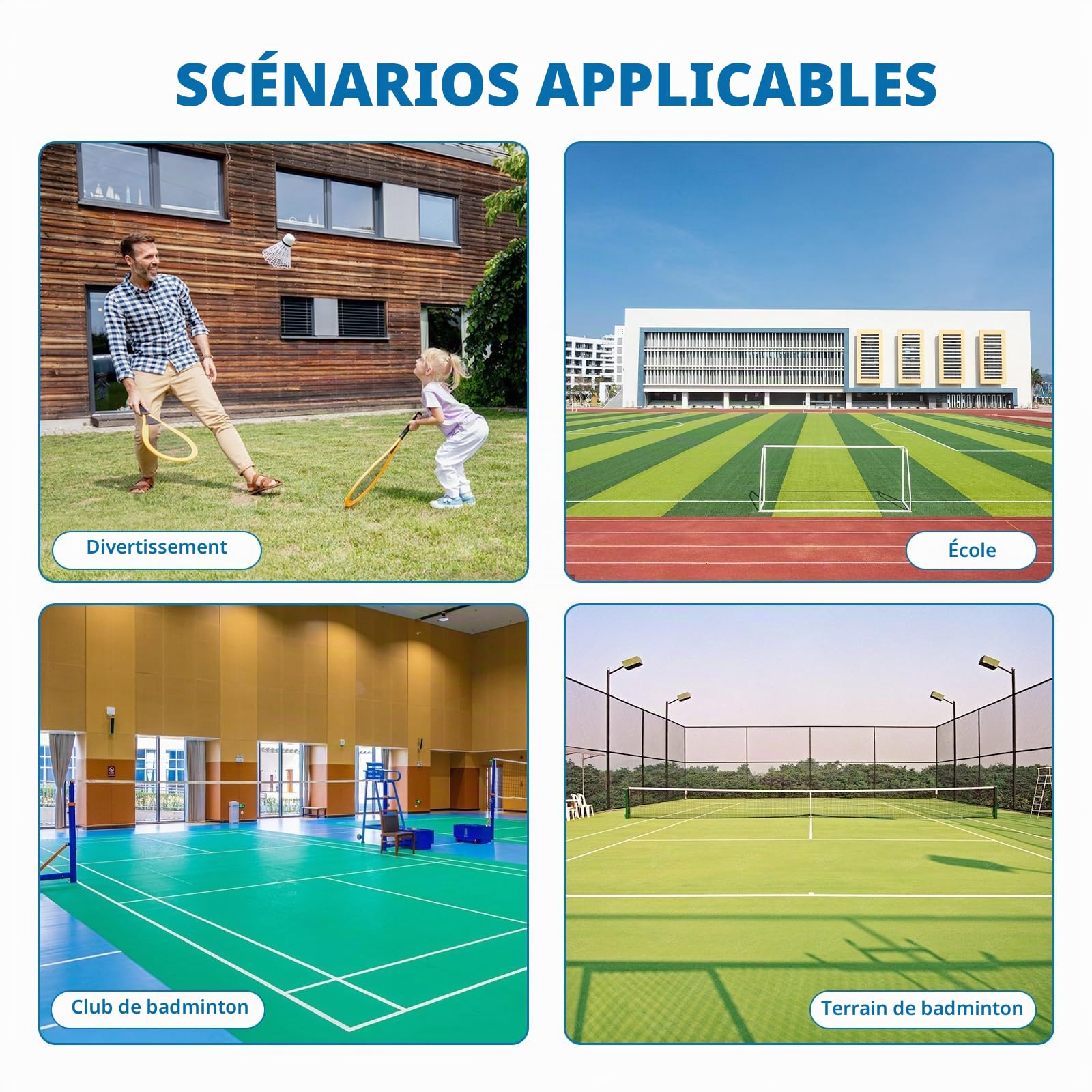 JAOGAUS Machine de Service de Badminton, Machines D'entraînement de Badminton | Lanceur Portable avec 12 Balles, Adapté aux Compétitions D'entraînement en Intérieur et en Extérieur