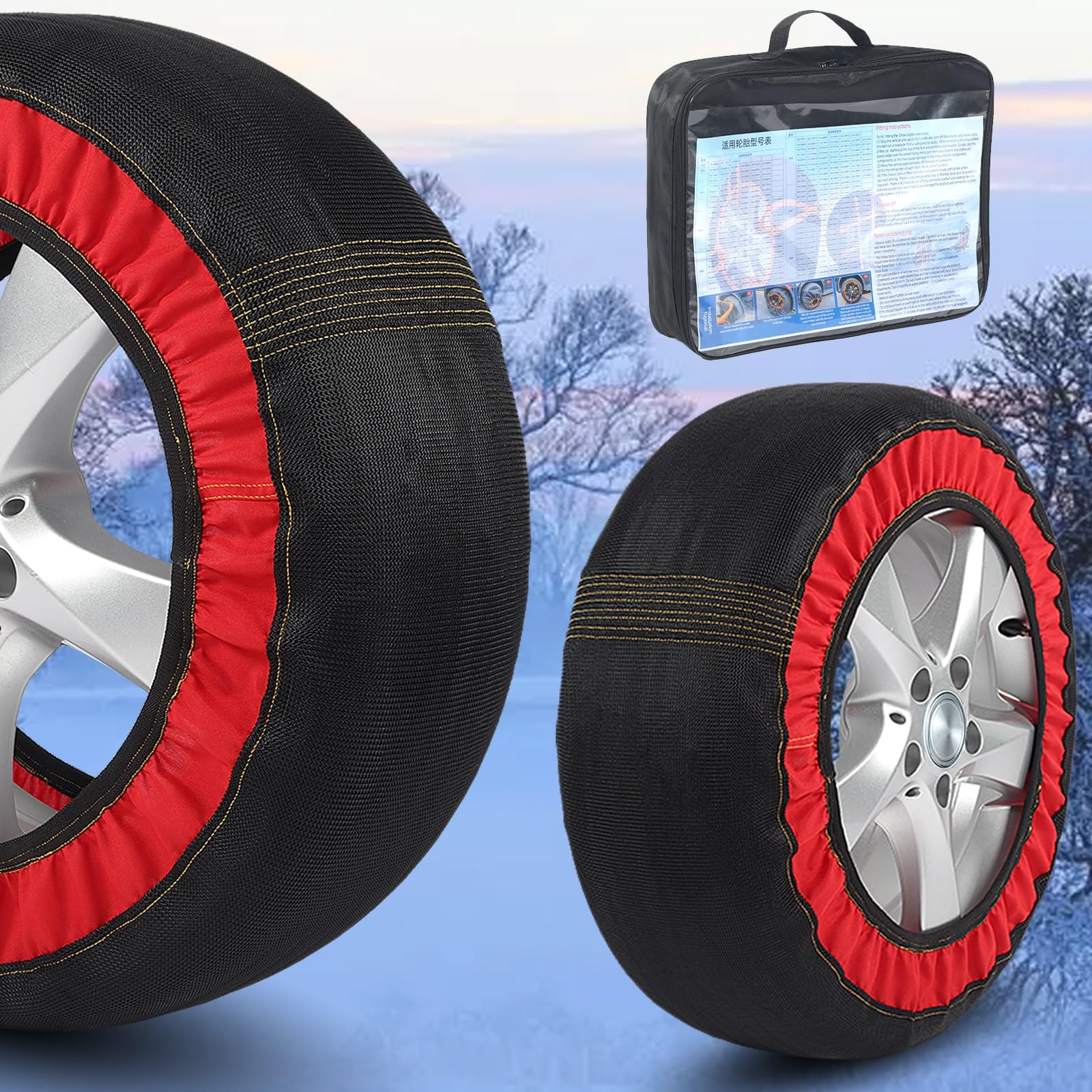 Amazon.co.jp: 布製 タイヤチェーン 軽自動車 195/85R15 タイヤ