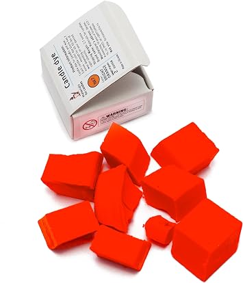 Bright Orange Candle Dye 2oz for Soy Candle Making Candle Shop Premium Color Dye Blocks for Soy Wax, Beeswax, Paraffin - Candle Wax Dyes