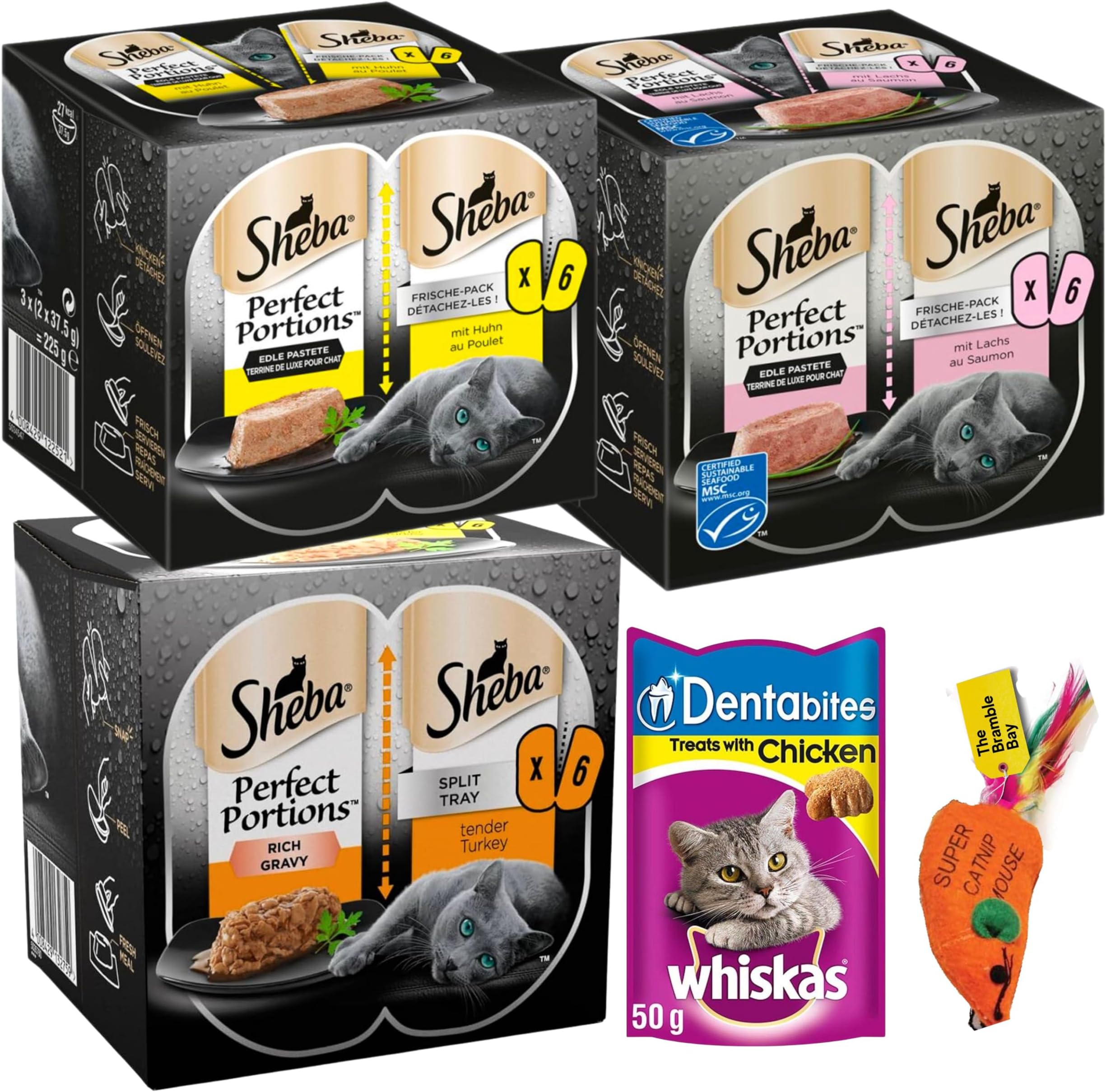 Sheba Fine Flakes in Jelly Fish Collection Wet cat food pouches for