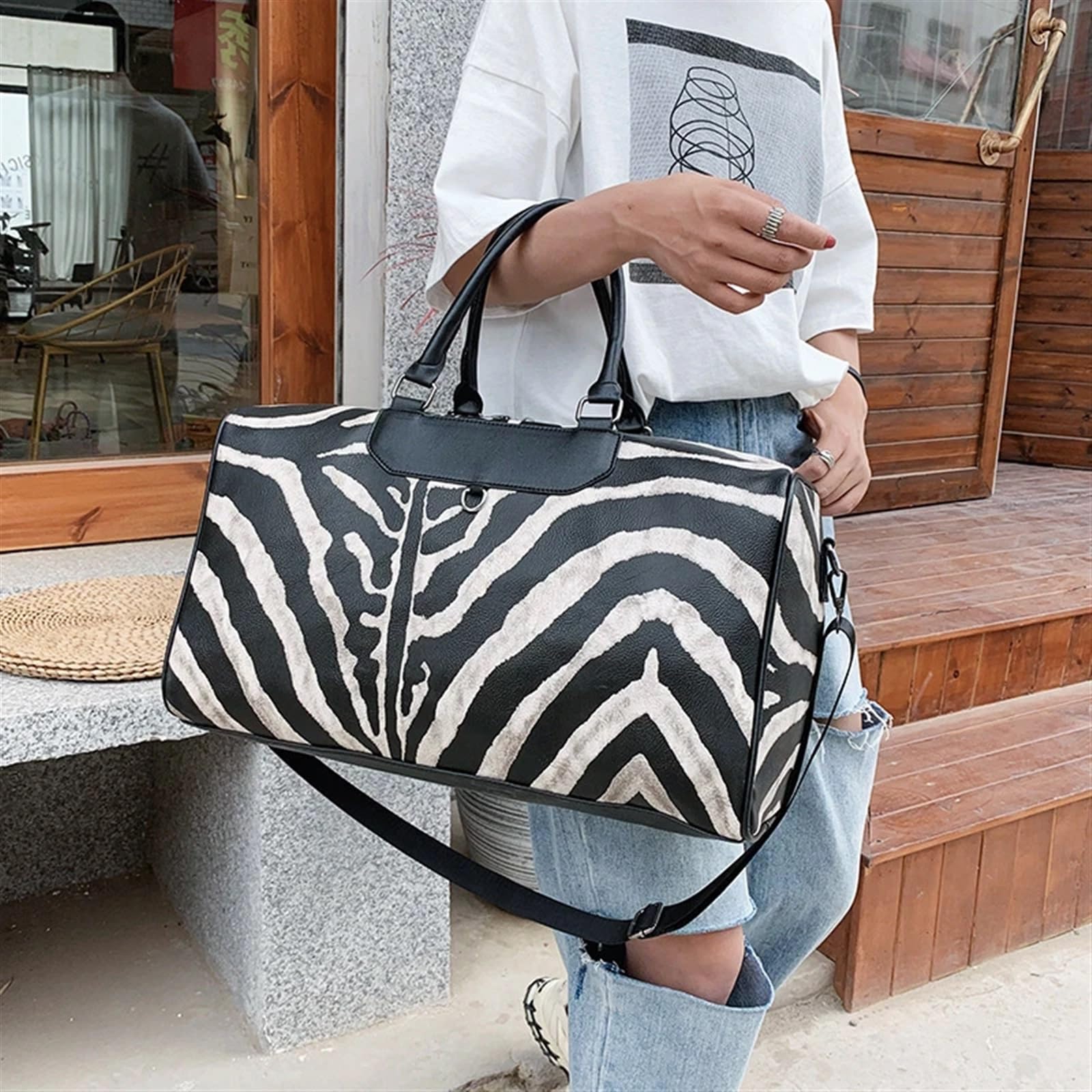 Ligera Bolsa De Viaje Maleta de Mano Grande, Bolso de Mano, Bolso de Cuero for Mujer, Bolso de Hombro, Bolsas de Mano for Mujer, Maleta de Viaje Bolsa De Equipaje