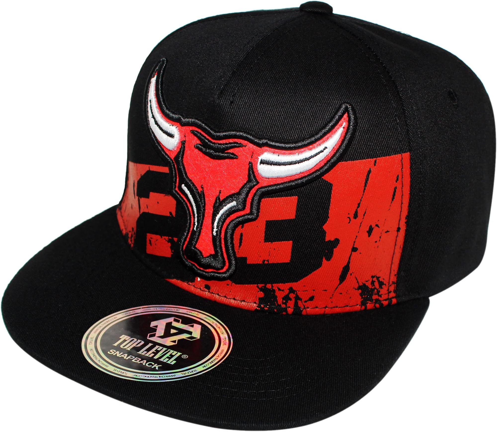 Men's Adjustable Cotton Snapback Cap (N21BUL16MG BLKBLK)