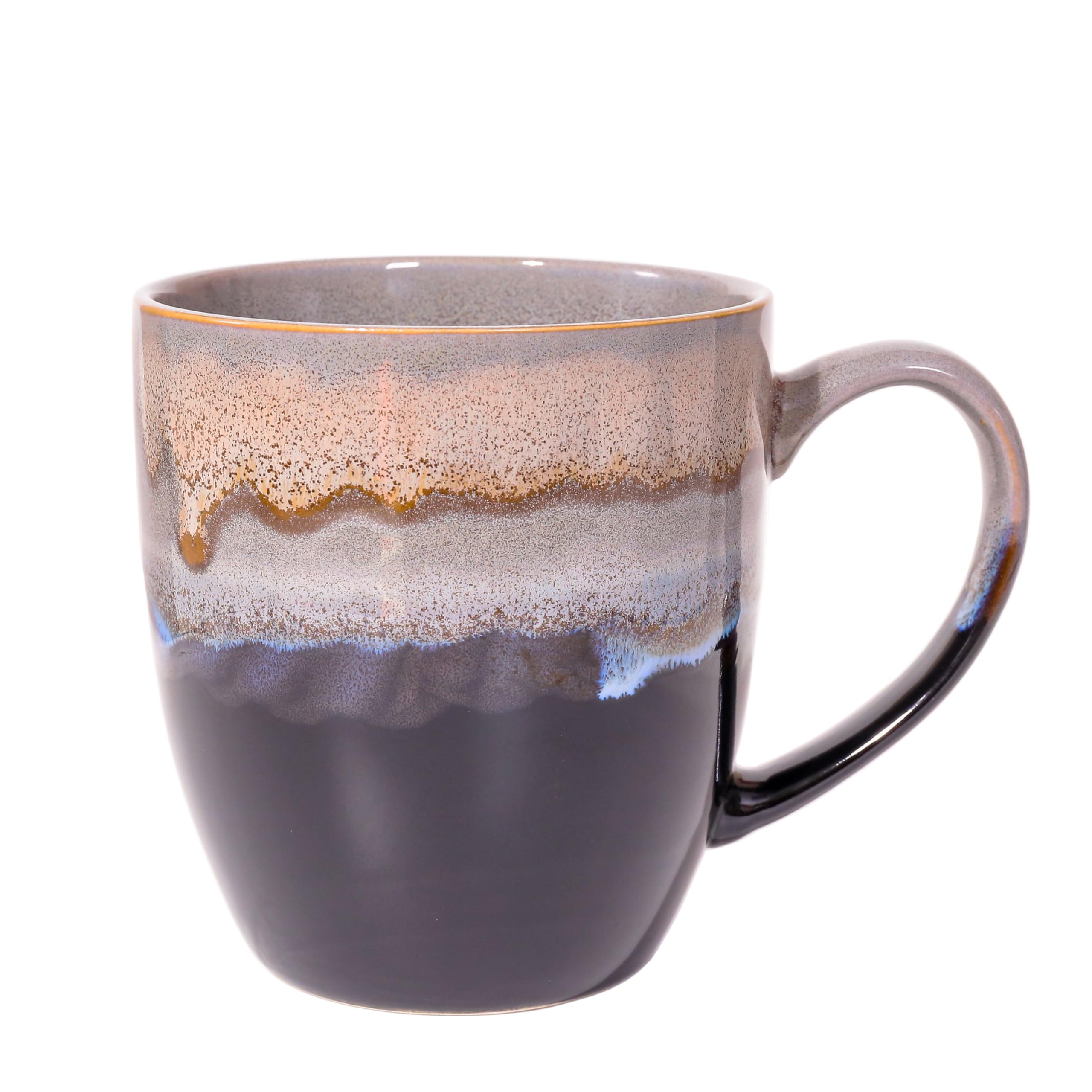 oliruim Tazza da caffè creativa in ceramica con piattino e cucchiaio, tazza da caffè con faccia dal design creativo Thinker (8oz), per tè pomeridiano, tea party, uso domestico(Bianco