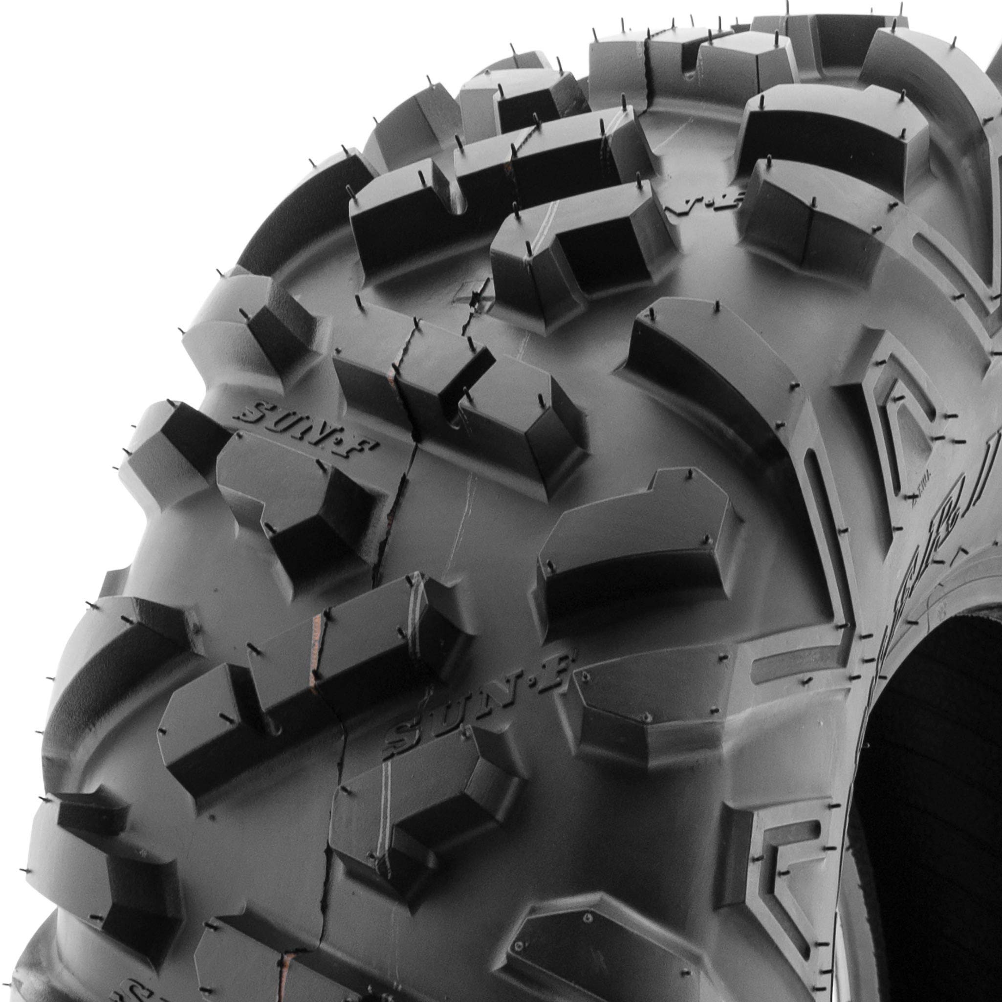 SunF A051 18x9.5-8 18x9.5x8 Power.II AT All-Terrain Reifen ATV UTV Geländereifen 6PR TL 33F E4, Satz von 2 Stück