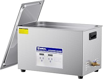 Anbull 22L/5.8Gal 480W Industrial Ultrasonic Cleaner Machine with 304 Stainless Steel and Digital Timer Heater for Wrench Tools Industrial Parts Mental Instrument Apparatus Cleaning,080S