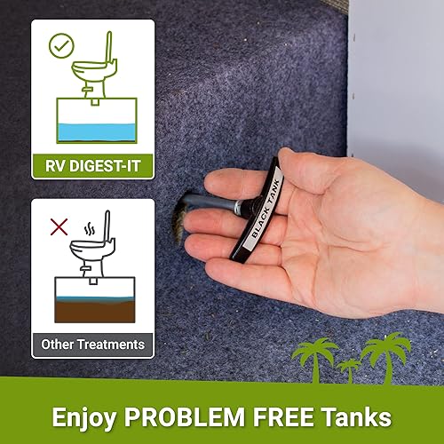 Miniatura 7 de Unique RV Digest-It - Tratamiento de tanque de retención - Polvo concentrado, elimina olores, descompone los residuos (120 tratamientos) - 41G-2