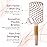 Lily England Paddle Hair Brush for Thick Hair Women - Professional Hairbrush with Vents - Lightweight Wooden Detangler for Smooth Styling - Pink