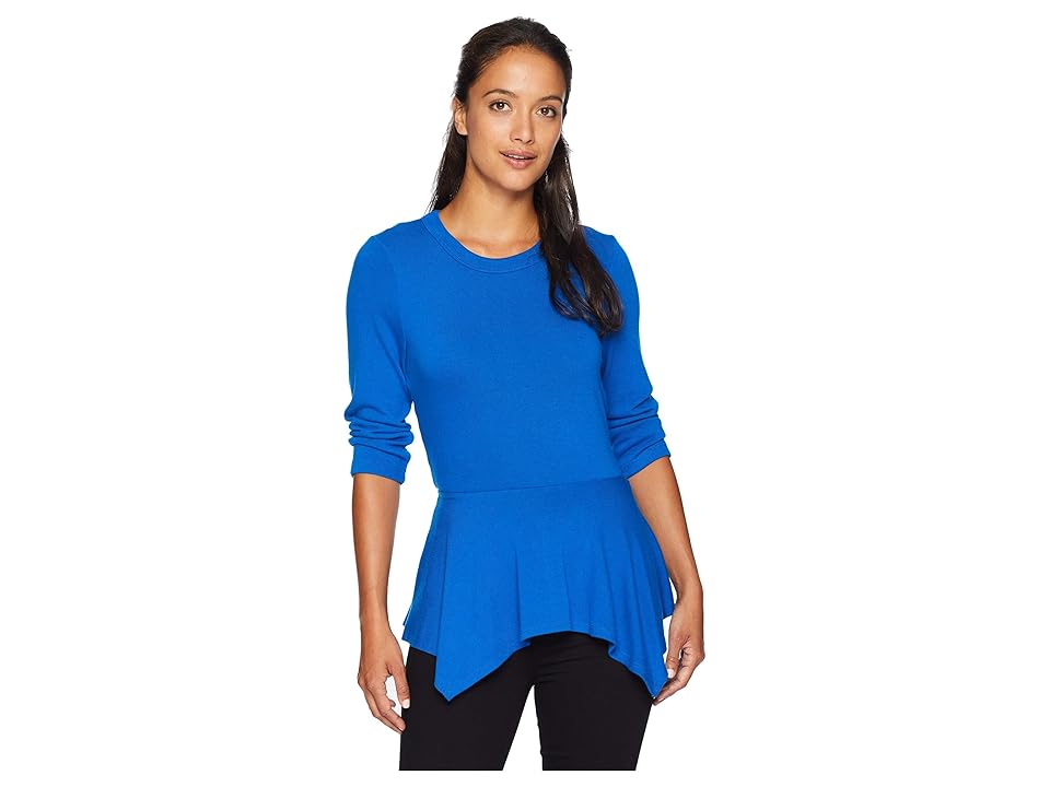 

Karen Kane 3/4 Sleeve Peplum Sweater (Royal) Women's Sweater, Navy