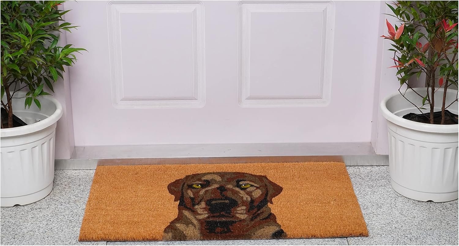 Calloway Mills Brown Labrador Doormat (17" x 29")