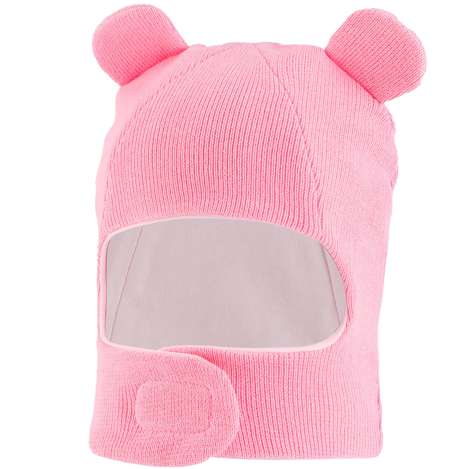 LACOFIA Gorro Invierno para Bebé Sombrero con Capucha Bufanda para Niños Gorro Beanie 0so de Punto Cortaviento con Orejas Pasamontañas Bebé 0-4 años