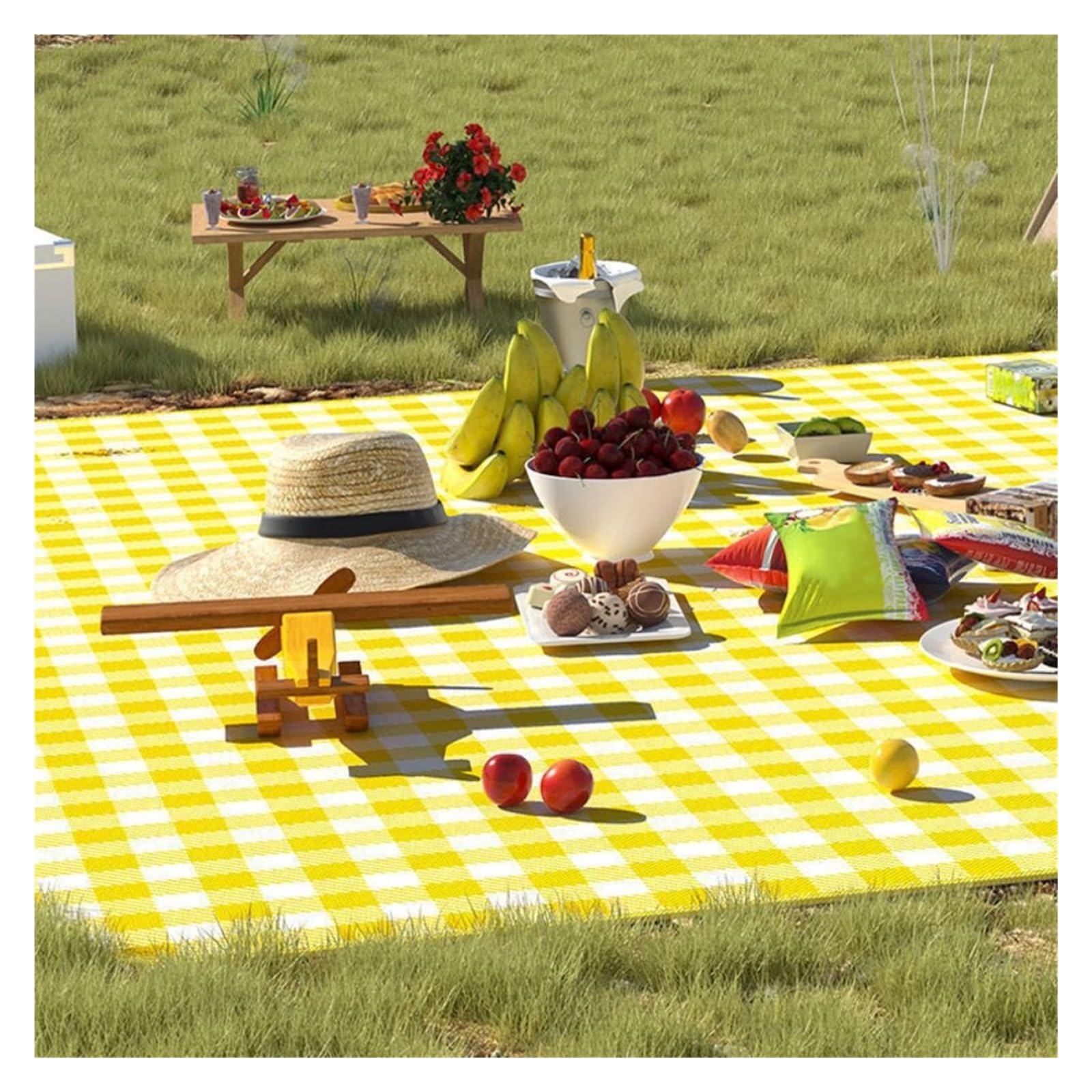 Tapis de Pique-Nique en Tissu Oxford Non tissé