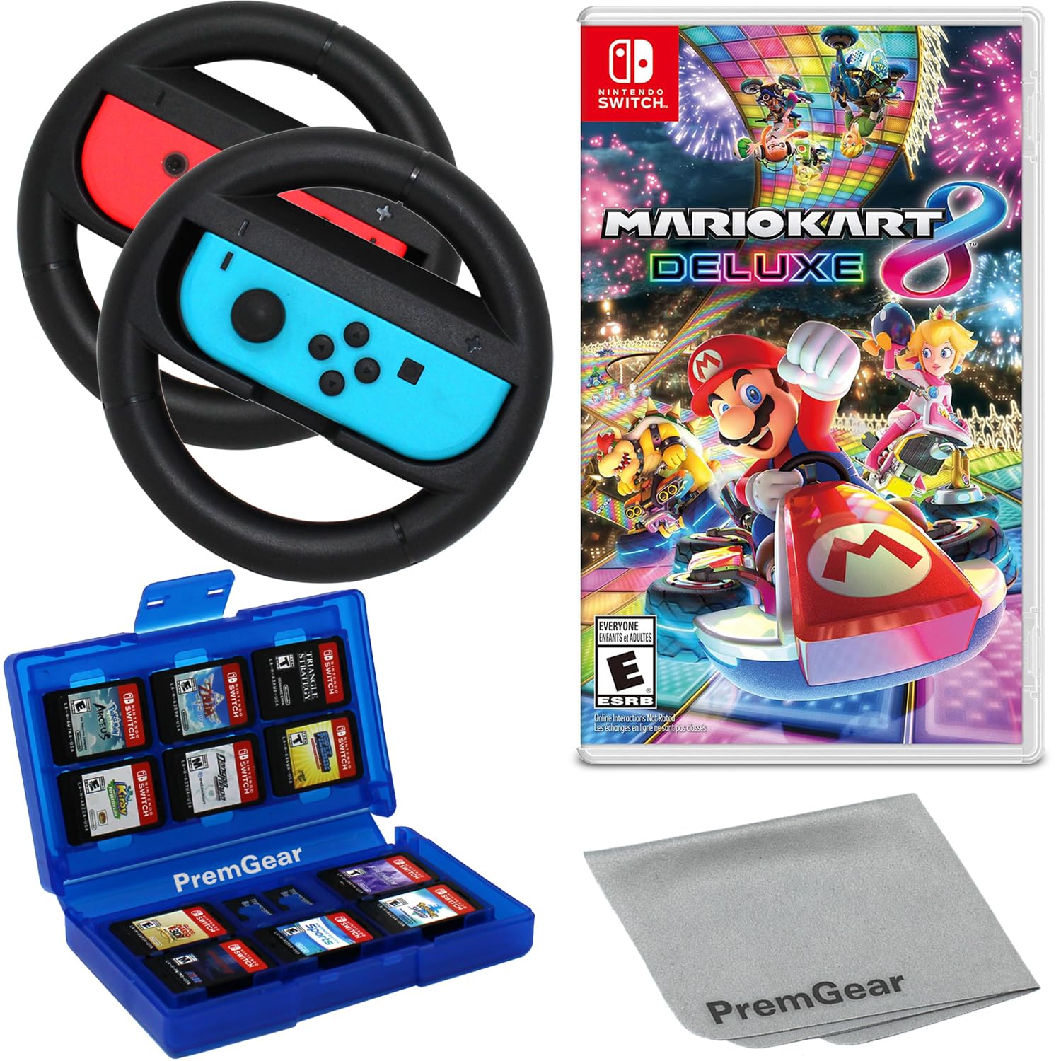 Amazon.com: Mario Kart 8 Deluxe for Nintendo Switch, with PremGear