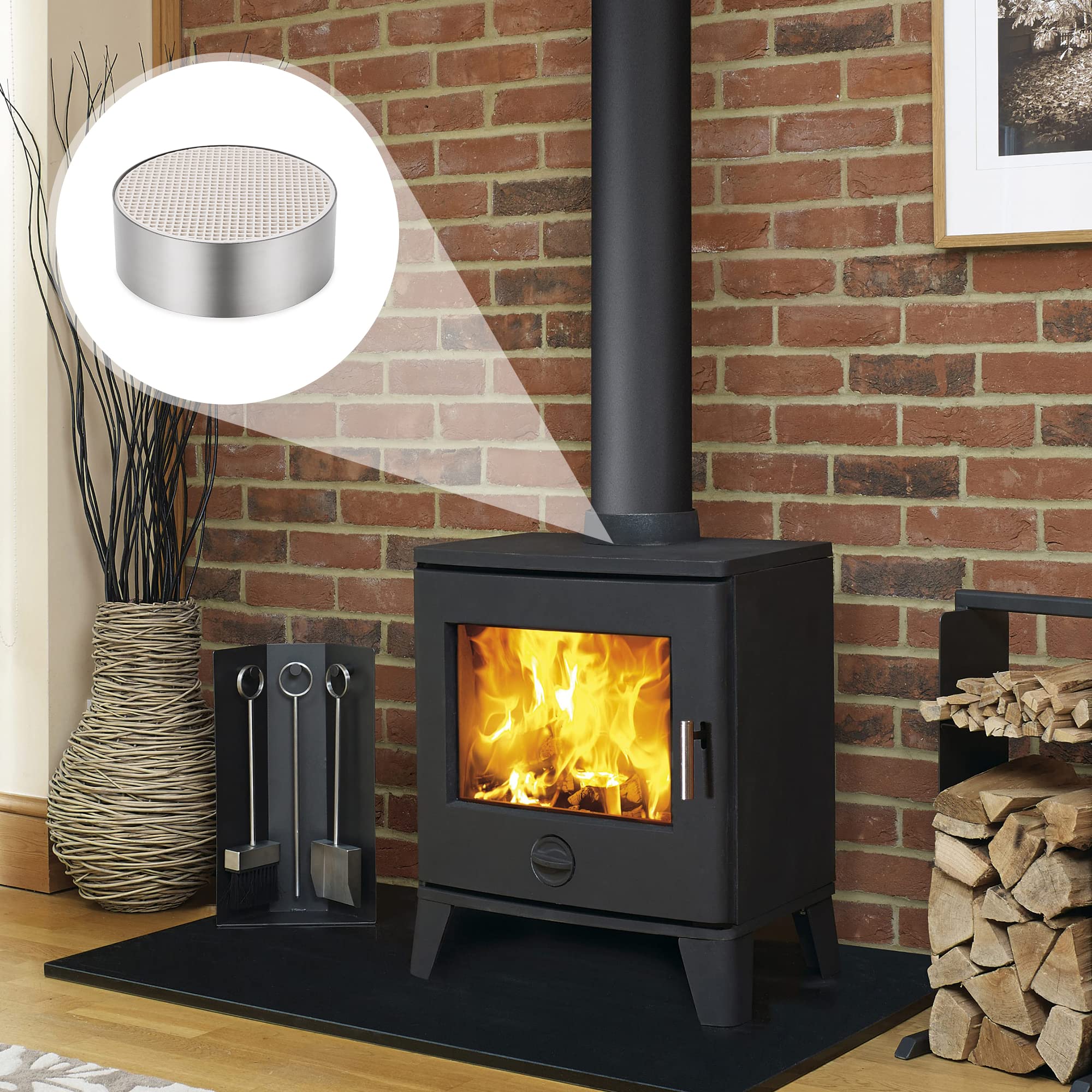 Amazon.com: Stanbroil Wood Stove Ceramic Catalytic Combustor Replacement  for Blaze King DutchWest Catalyst Englander : Home u0026 Kitchen
