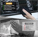 Kuvarix 3 Pezzi Panno Microfibra Per Pulizia Auto, Panno Asciutto per Doccia, 40x60 CM Pannos Microfibra Asciugatura per Doccia, per Rimuovere l'acqua in Auto, Vetri e Bagno - 5