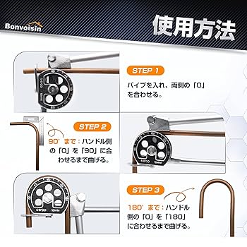 Amazon | Bonvoisin パイプベンダー レバー式ベンダー 180° 16mm