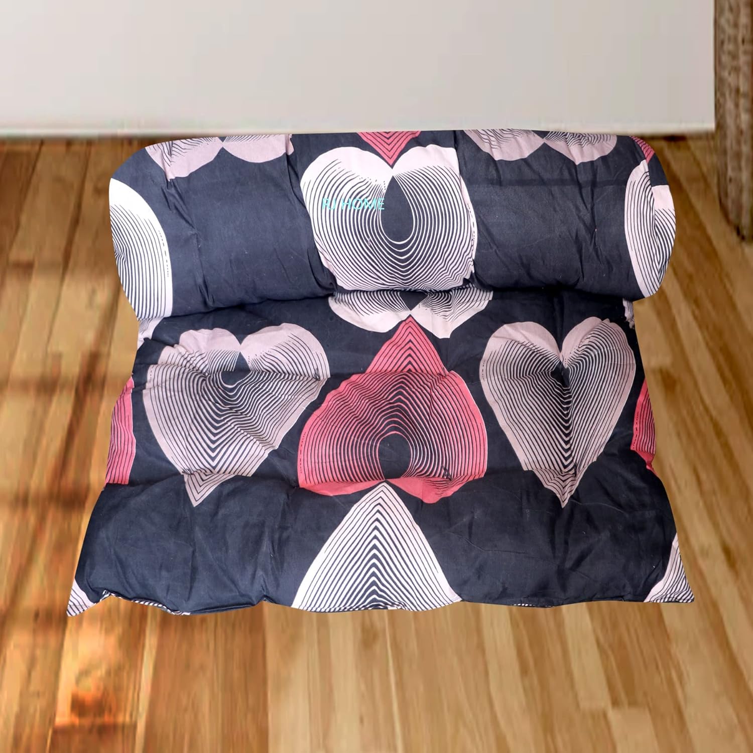 RJ HOME Soft Cotton Filled Multicolored Single Bed Mattress in Natural Print Cotton Gadda (6x4