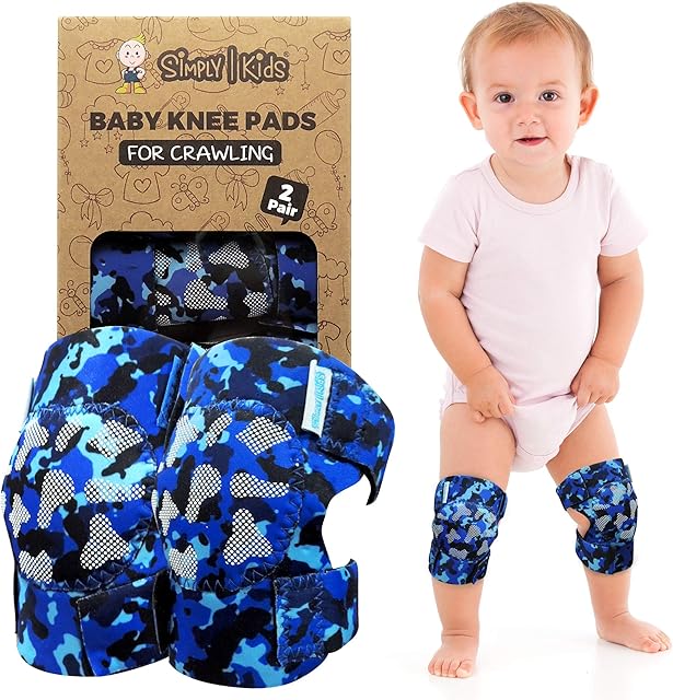 Baby Knee Pads for Crawling (2 Pairs) | Protector for Toddler, Infant, Girl, Boy