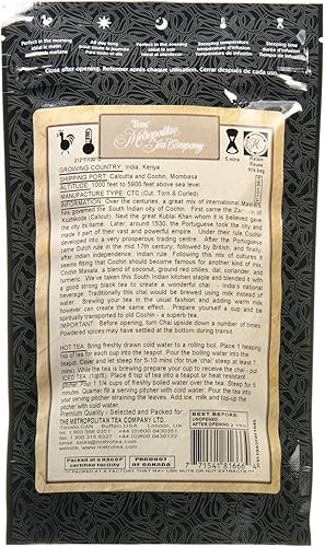 Miniatura 2 de Metropolitan Tea Discovery - Paquete de té suelto, Cochin Masala Chai Chai, 100 gm