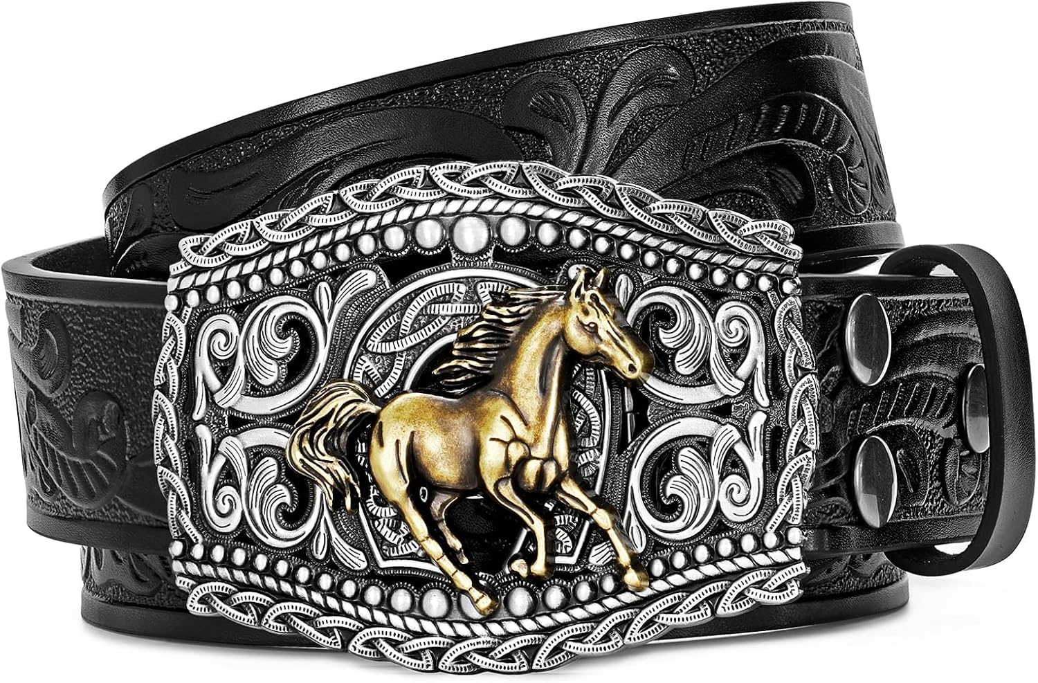 Western Cowboy Belts Western Belts for Women Men Cowgirl Cowboy Belt Buckles Leather Cowboy Belt for Men Rodeo Outfit