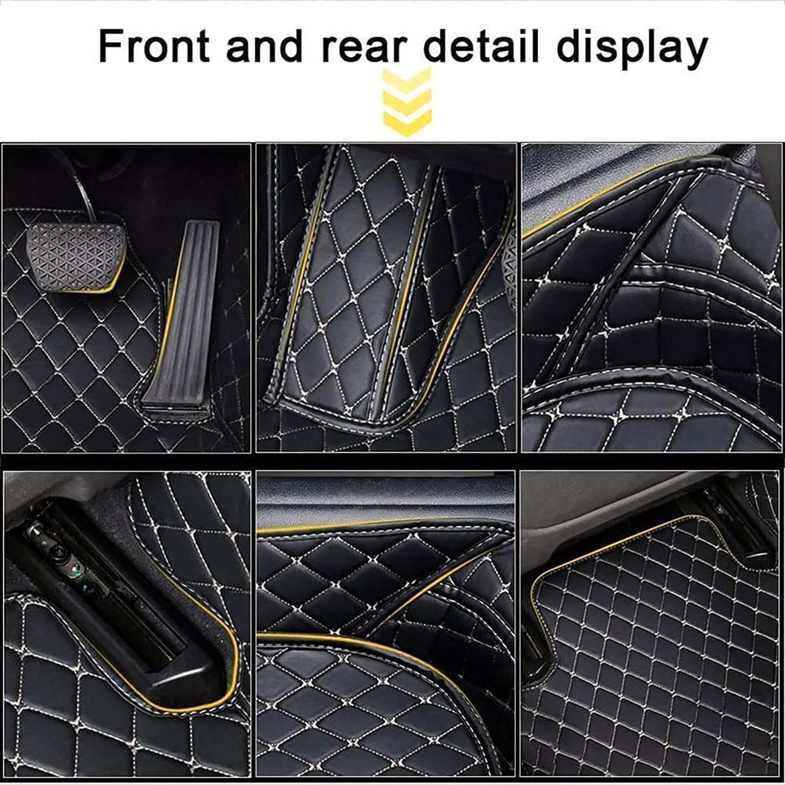 Car Leather Floor Mats for Cupra Formentor 2021-2023 RHD Custom Full Coverage Floor Liners Waterproof Non Slip Carpet — view 8