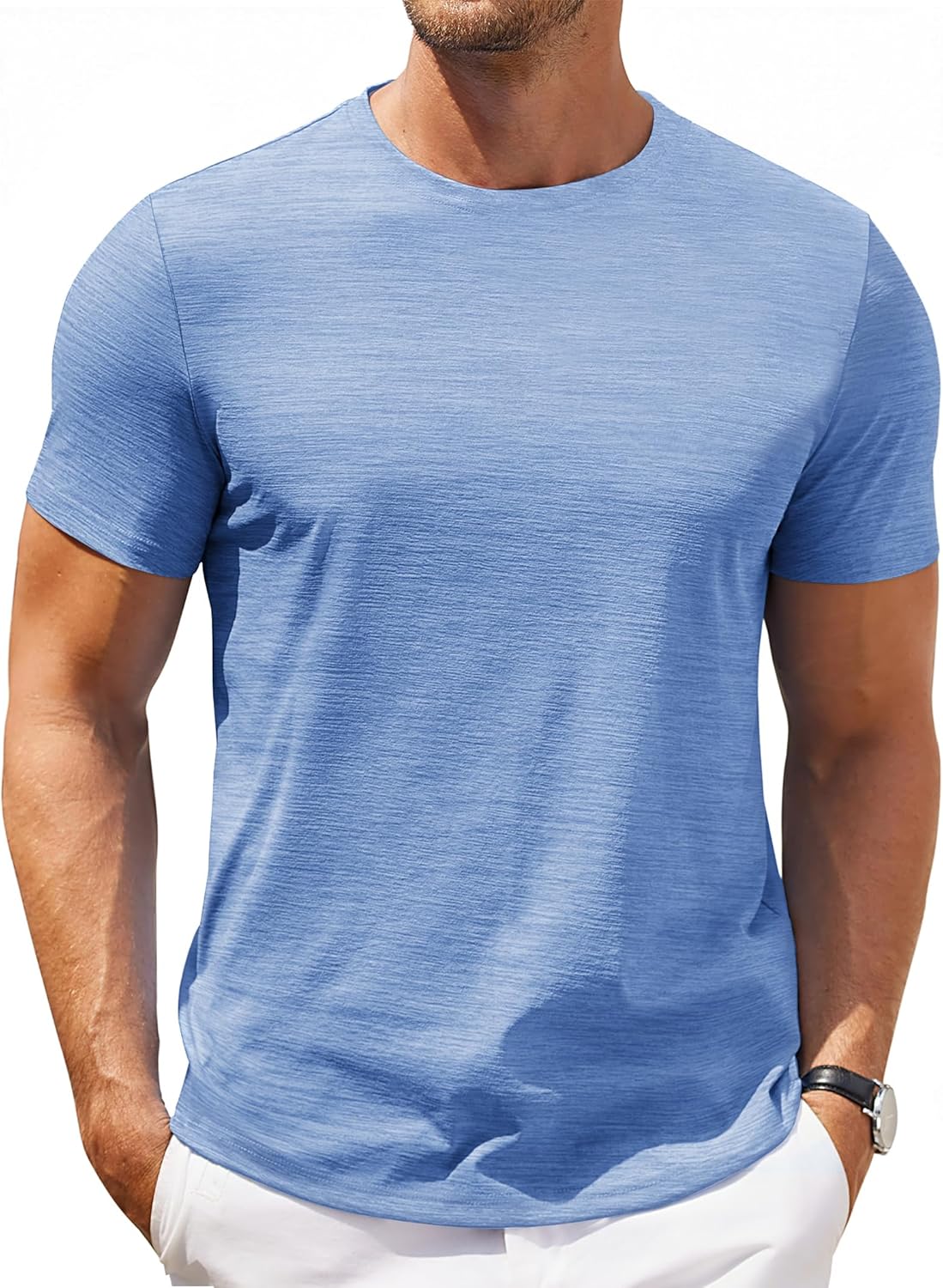 COOFANDY Men's T Shirt Short Sleeve Classic Crew Neck T-Shirt Casual Summer Basic Tee Shirts