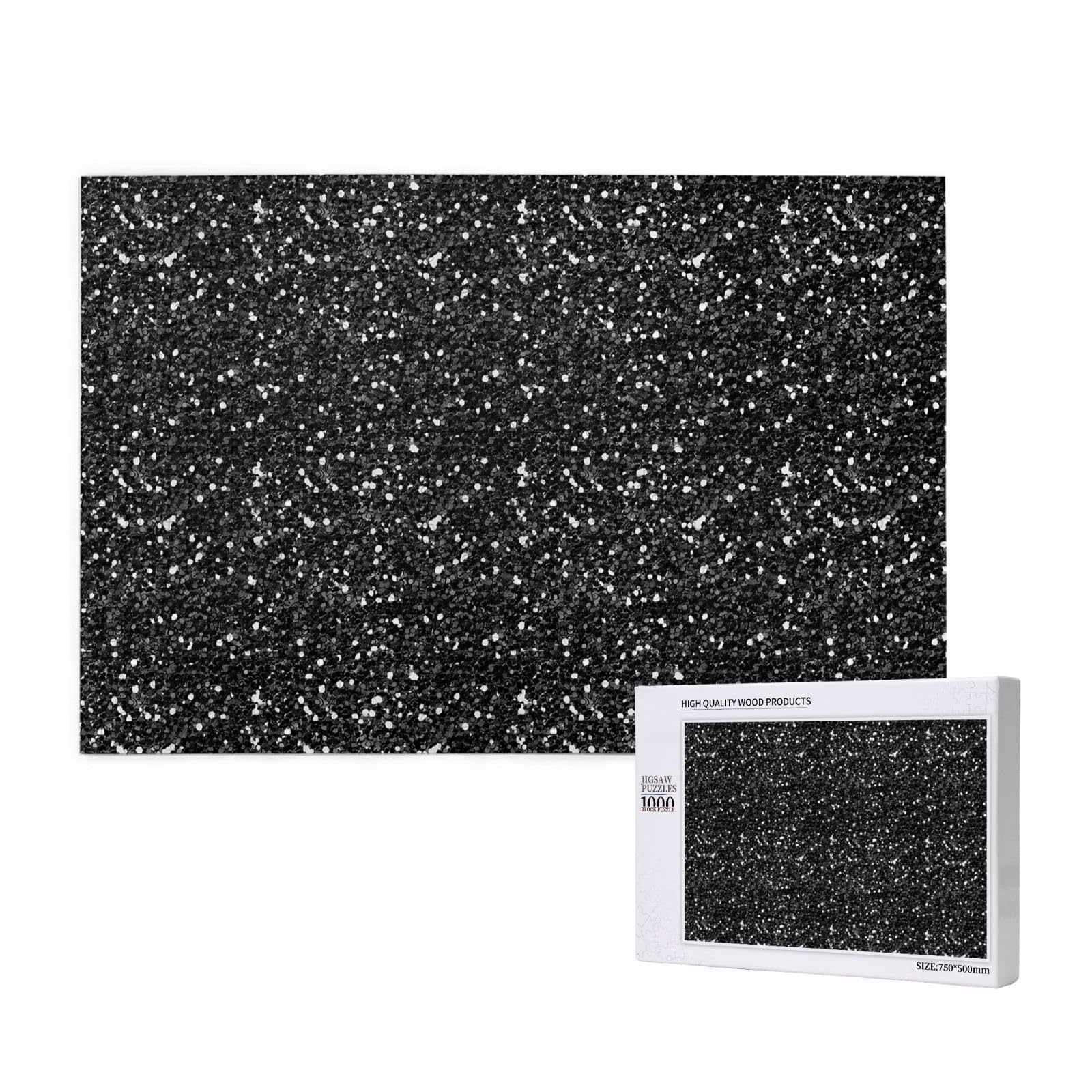 Gioco di puzzle per adulti, puzzle impegnativi, puzzle da 1000 pezzi, glitter bianco, argento, grigio, diamante