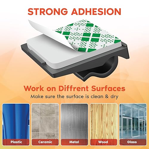 Miniatura 3 de ROVE Clips adhesivos para cables  Abrazaderas universales para cables de cámara de tablero de coche y cables USB, sin residuos ni daños, adecuado