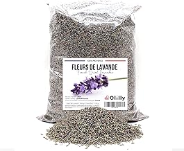 OLILLY - 1 Kilogramme - Fleurs de Lavande Séchée de Provence - Récolte 2024 (Lavandin Grosso, 1000 Grammes)
