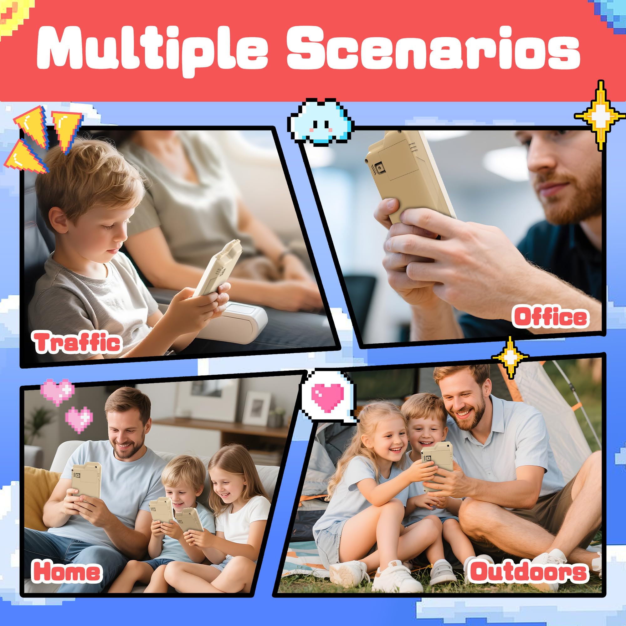 SMILESSKIDDO Super Slide Puzzle Games, Original 1000+ sfide e 3 modalità, puzzle rompicapo, puzzle super elettronico scorrevole giocattolo regali per bambini e adulti, divertente gioco di logica