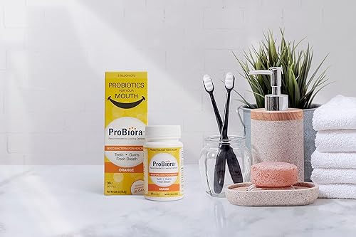 Miniatura 6 de ProBiora - Tabletas probióticas masticables para cuidado bucal Suplemento probiótico para mujeres y hombres Dientes y encías más saludables