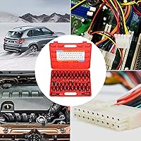 Vista 7 de Juego de herramientas de extracción de terminales de 23 piezas con puntas de acero inoxidable, mango de goma ergonómico y funda de transporte, kit