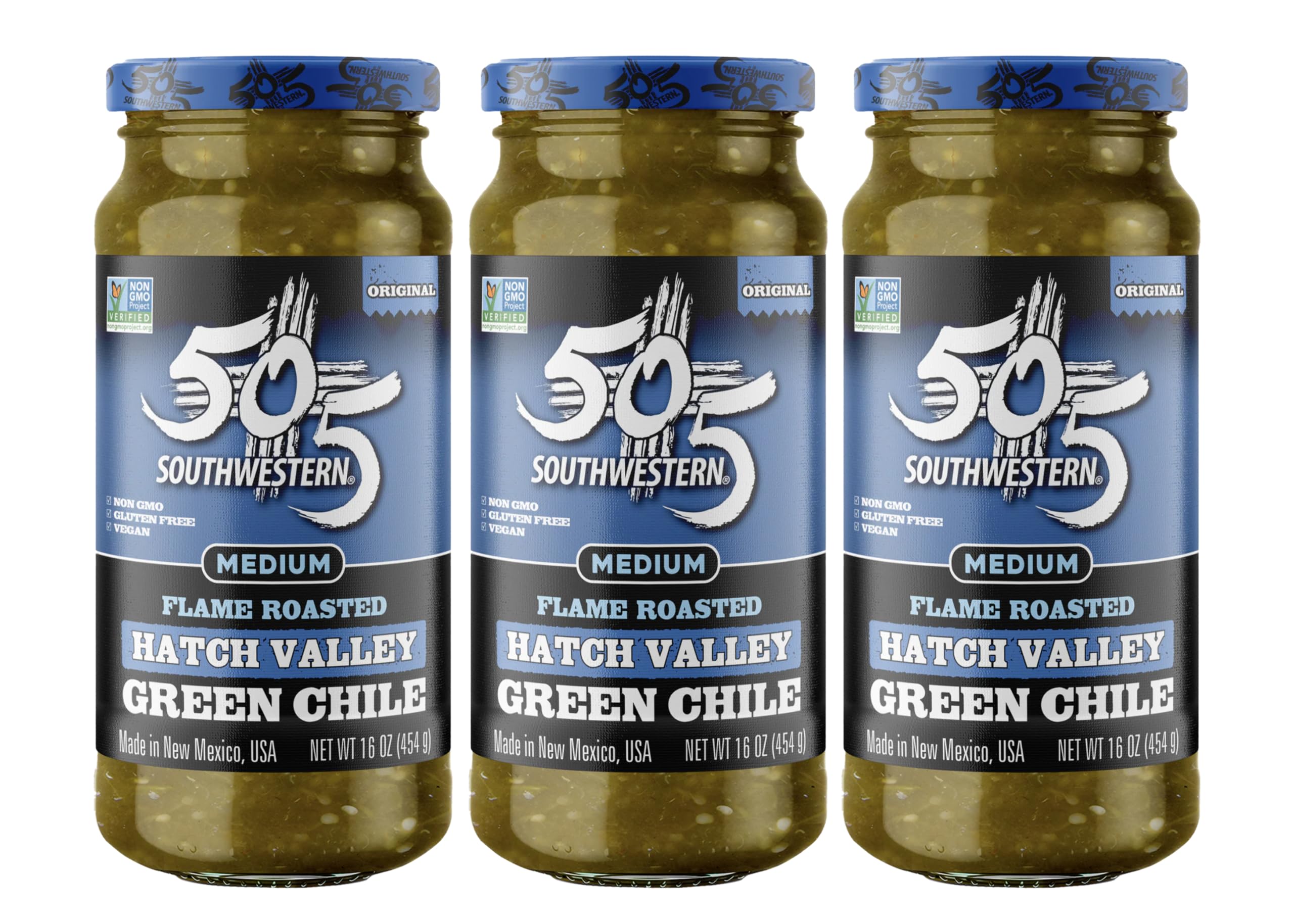 505 Southwestern (3-16oz Value Pack, Flame Roasted Green Chile)