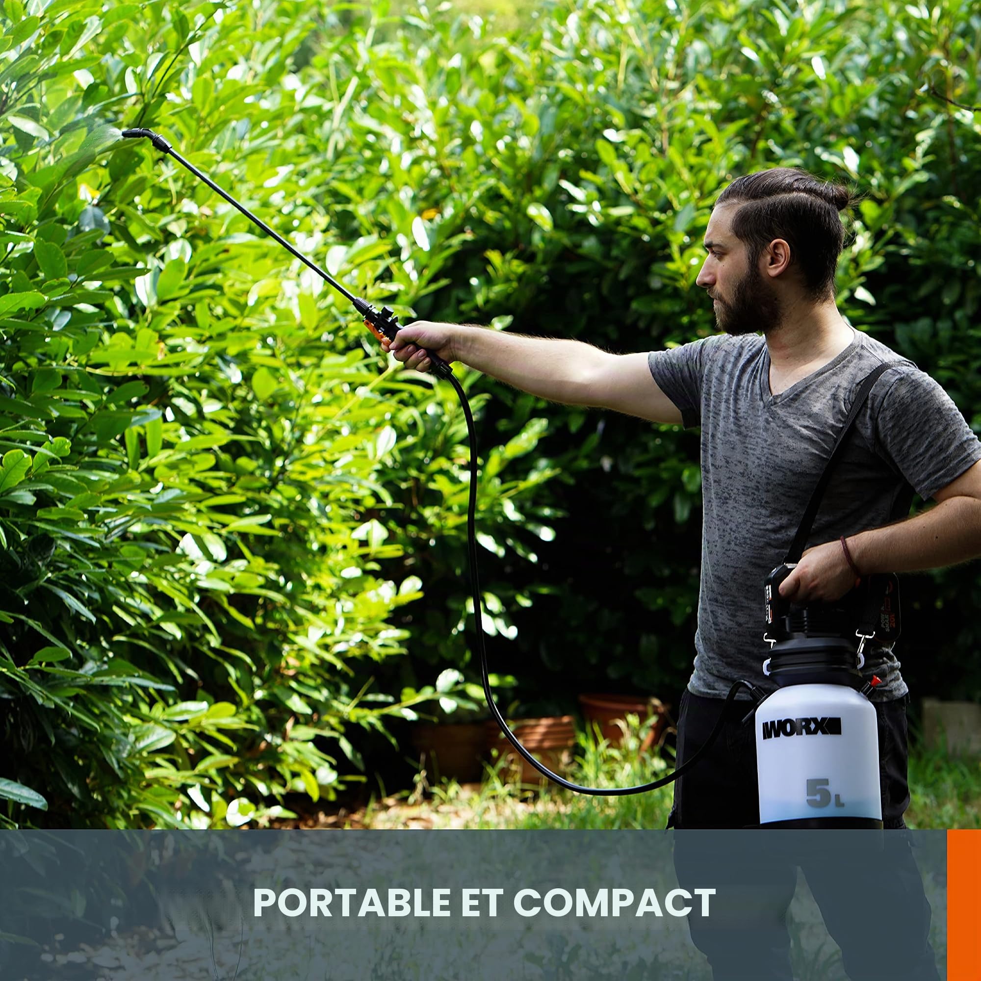 WORX Pulvérisateur de Jardin sans Fil 18V(20V Max) WG829E Réservoir 5L