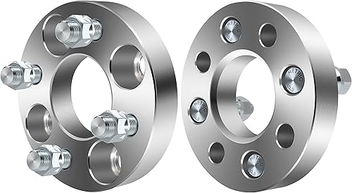 Miniatura 4 de SCITOO 4 espaciadores de rueda de 4 x 100 pulgadas, paso de rosca de 12 x 1.5 pulgadas, orificio del cubo de 2.366 in, 4 lengüetas, espaciadores de