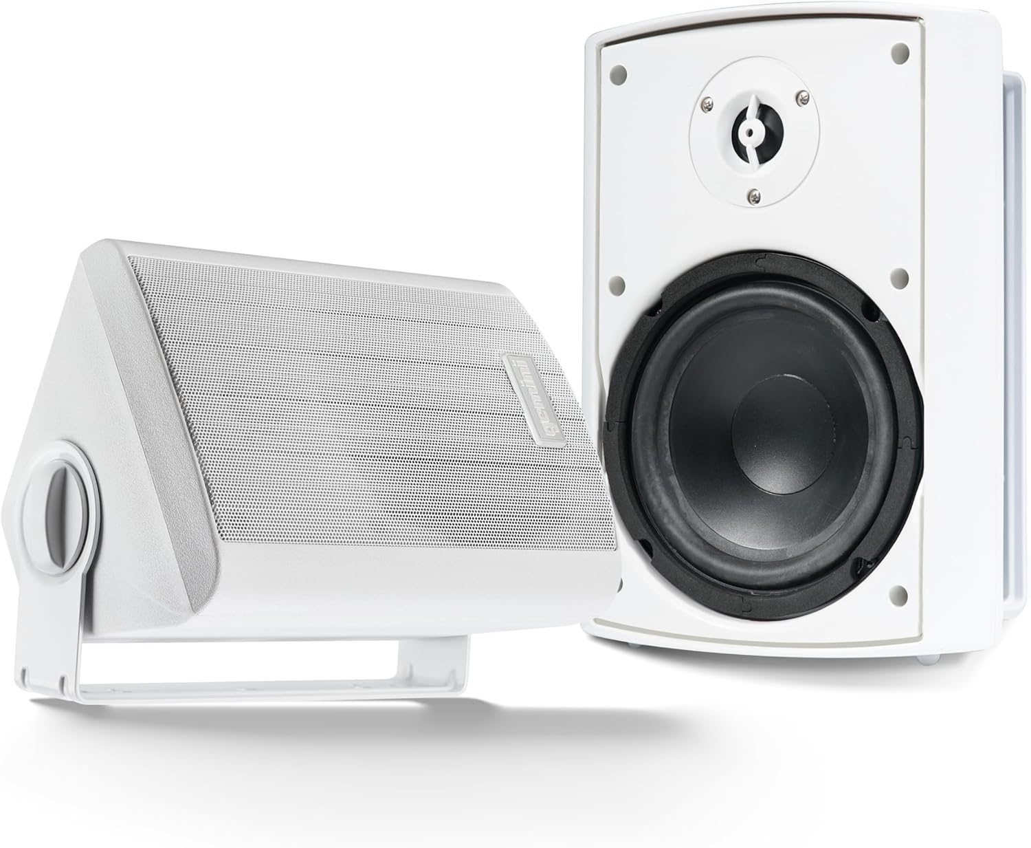 Gemini Sound outdoor powered Bluetooth speakers (6.5", pair, white)