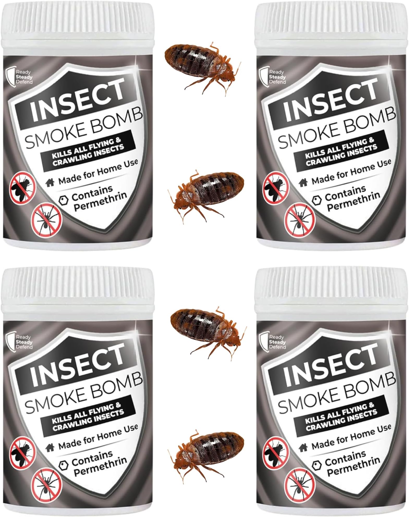 Bed Bug Smoke Bomb | Permethrin Bed Bug & Insect Fogger - Fast-Acting, Non-St...