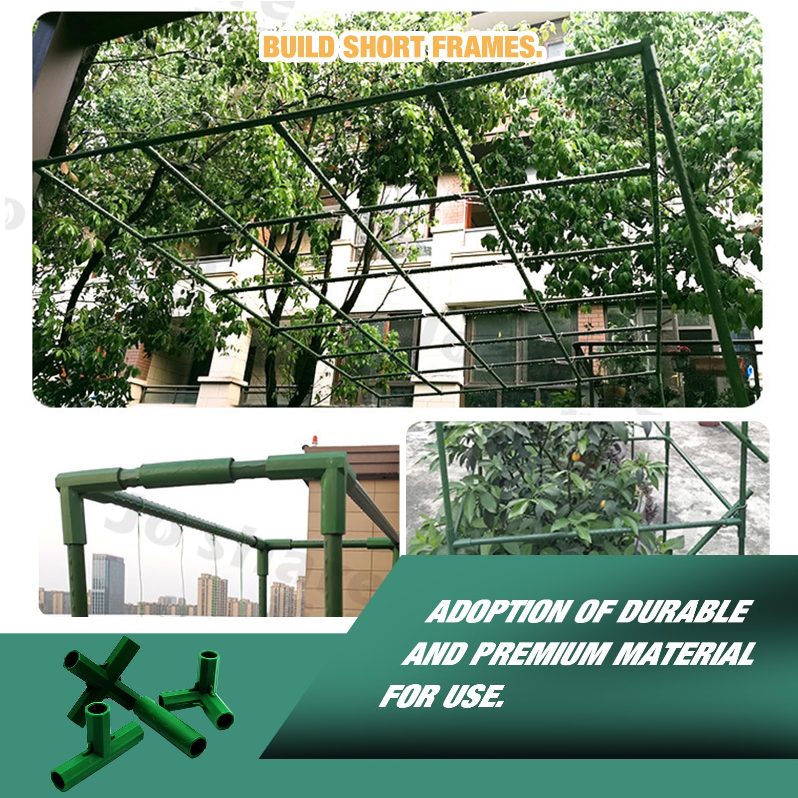 Connettori Per Serra 16mm - 12 Pezzi, 4 Tipi, Supporto Heavy Duty Per Giardinaggio - Foto 7