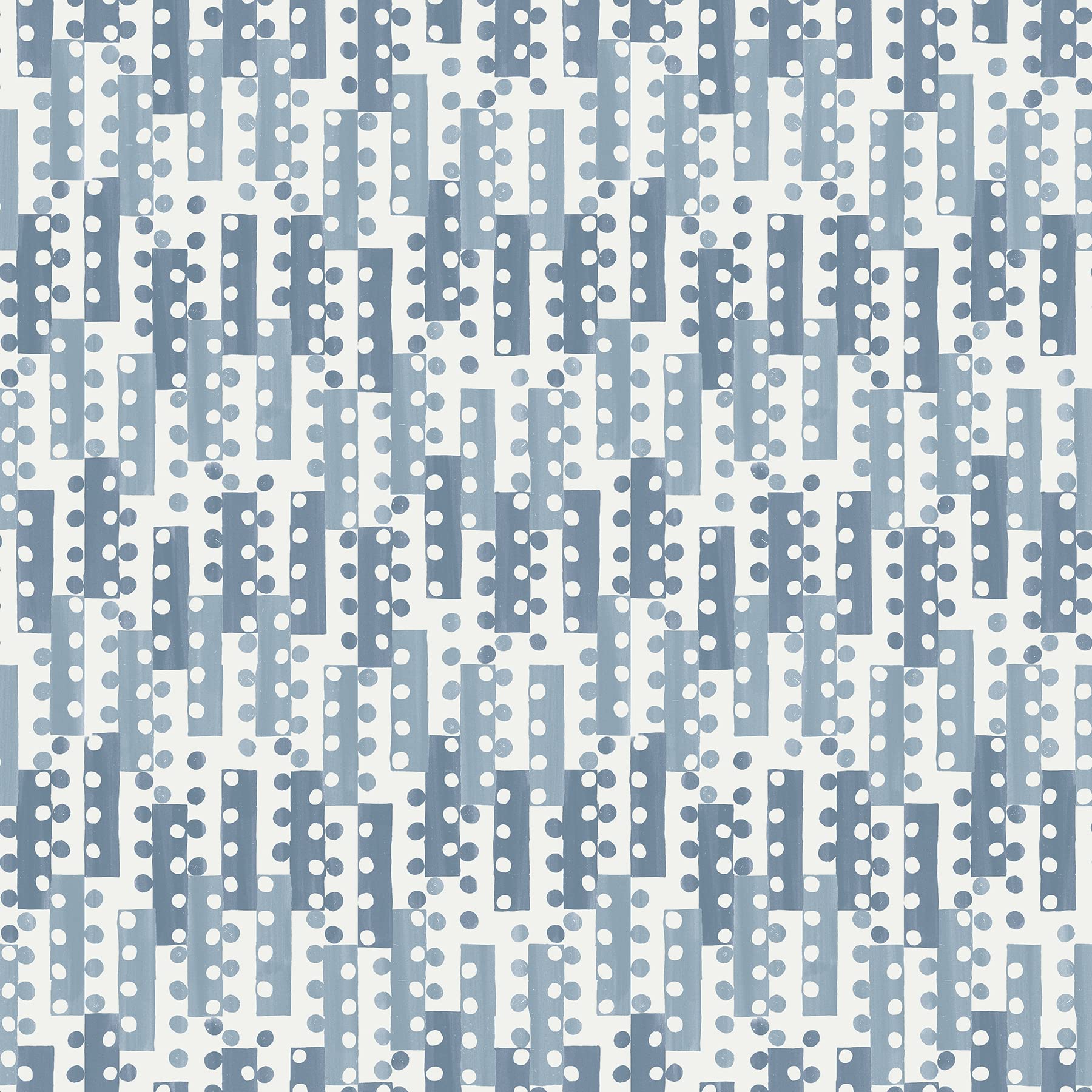 Fine Decor Erik Blue Building Blocks Wallpaper