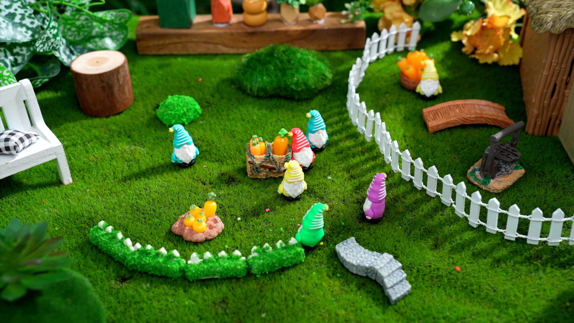 Amazon.com: DoubleFill 100 Pcs Mini Gnomes Tiny Figures Miniature