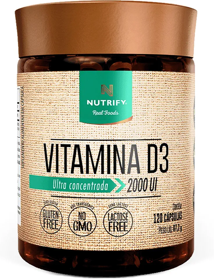 Nutrify - Vitamina D3 2000 UI - 120 Cápsulas