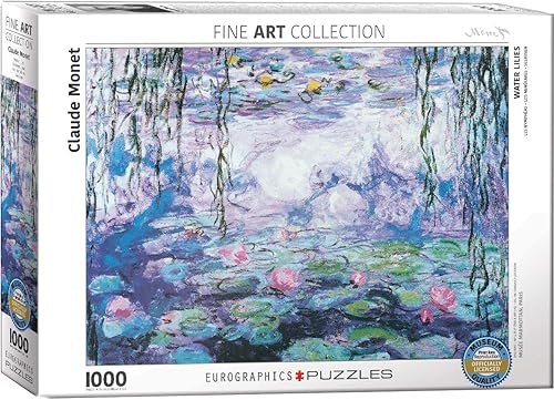 EuroGraphics Waterlilies by Claude Monet - Rompecabezas de 1000 piezas