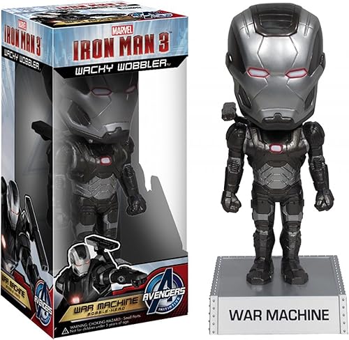 Funko Marvel Iron Man Movie 3 War Machine Wacky Wobbler Figura de acción