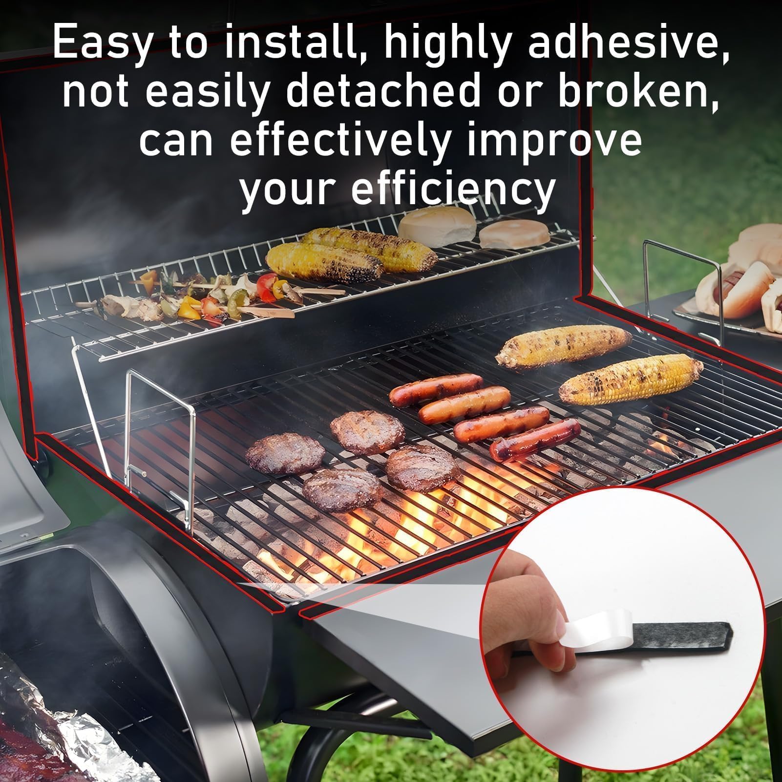 Joint De Cheminée - 3 Mm X 10 Mm X 3 M - Autocollant - Résistant à La Chaleur - Fibre De Verre - Bricolage