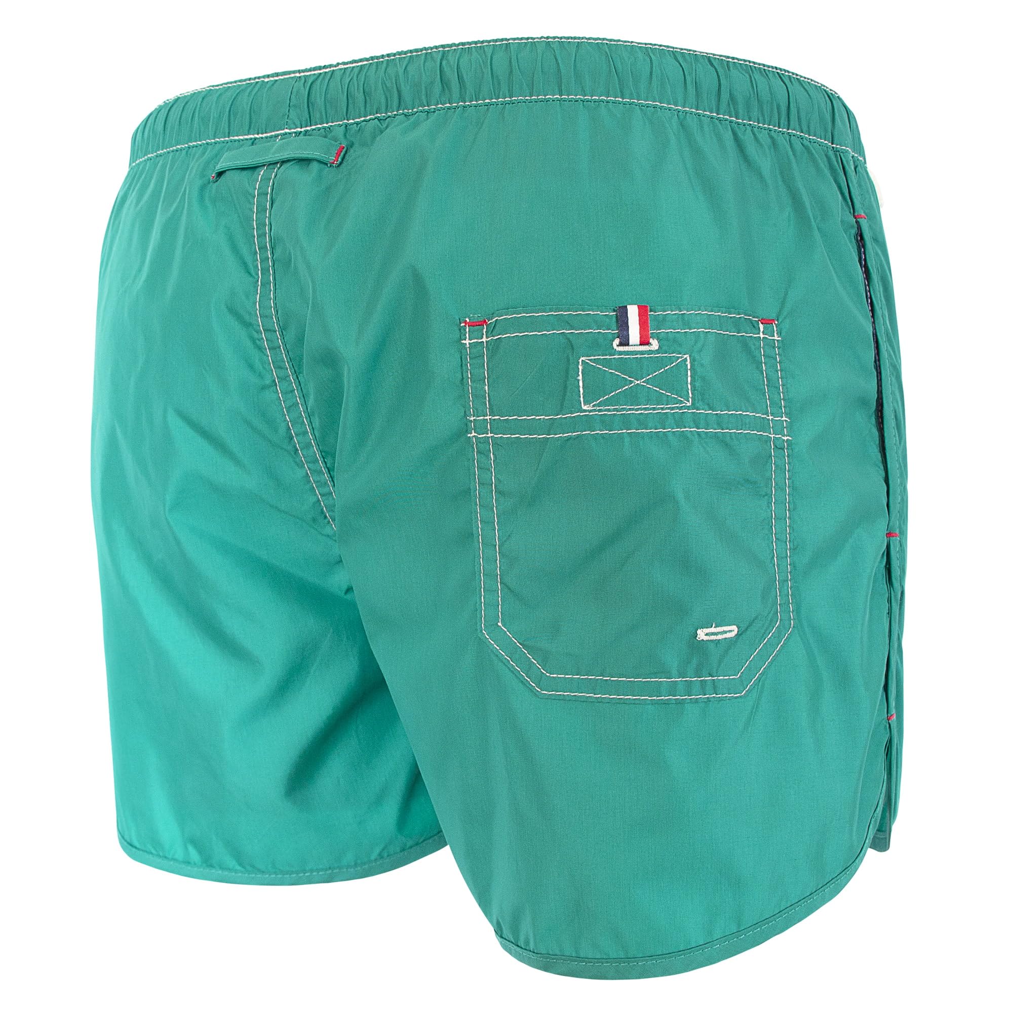 Maillot Short de Bain Homme Court et Moulant Moréa Sport Bleu Turquoise, Gris, Vert, Aqua ou Corail