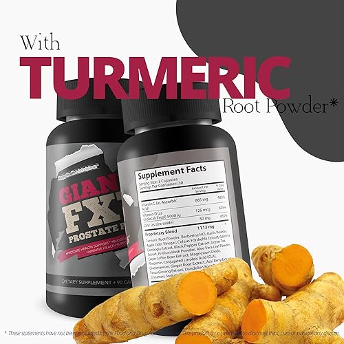 Miniatura 5 de Giant FX7 Prostate Plus - Suplementos de próstata para apoyo de próstata y flujo sanguíneo - Ayuda a la energía y la resistencia - Promueve la