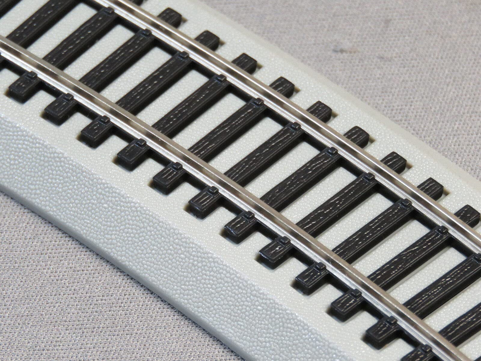 Bachmann Trains Snap-Fit E-Z Track – Demi-section Courbe 22″ Radius – 4 Pièces – Rails Nickel Argent – Sans Outils