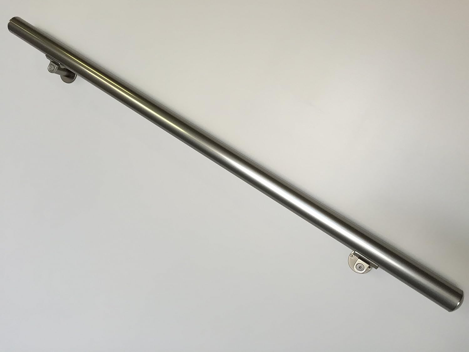 B52 Anodized Handrail Aluminum Stairs Kit Stainless Steel Look 3 Ft and 1.97 diam